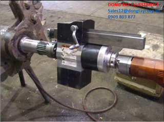SHAFT REPAIR BY CLIMAX PORTABLE LATHE