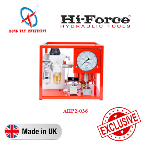 Bơm test áp suất sử dụng khí nén Hi-Force AHP2-036